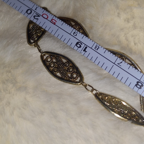 Vintage 40" Ben Amun 24 Kt Gold Plated Lanyard Style Ornate Necklace - Picture 3 of 12